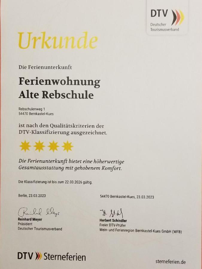 Ferienwohnung Bernkastel-Kues - Alte Rebschule Esterno foto