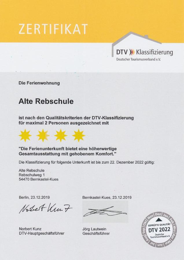 Ferienwohnung Bernkastel-Kues - Alte Rebschule Esterno foto